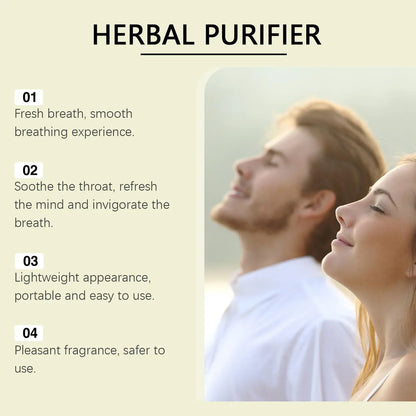 Lung Cleanse Inhaler Herbal Lung Cleansing Nasal Inhaler Natural Air Freshening Soothing Diffuser Cleanses the Nasal Cavity Lung