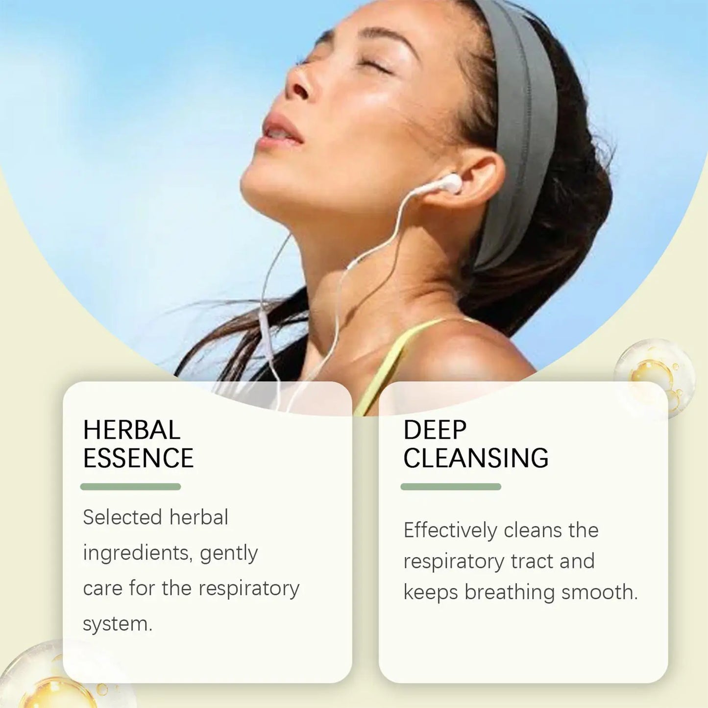 Lung Cleanse Inhaler Herbal Lung Cleansing Nasal Inhaler Natural Air Freshening Soothing Diffuser Cleanses the Nasal Cavity Lung